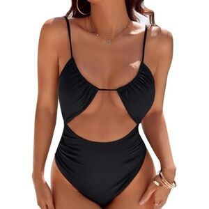 New Large Blooming Jelly Womens One Piece Swimsuit Tummy Control Bathing Suit